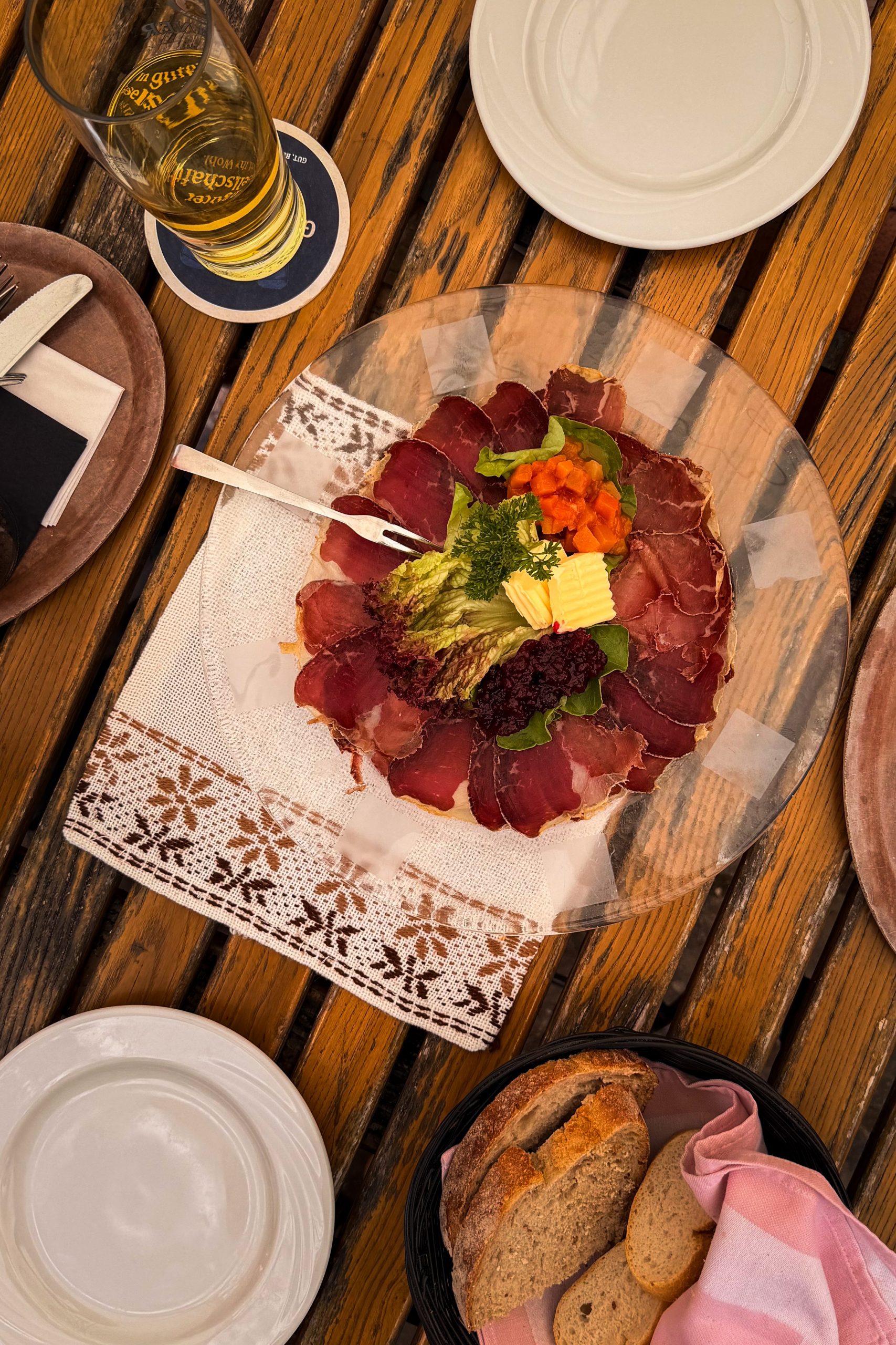 Beef Carpaccio at Gasthof Käppele