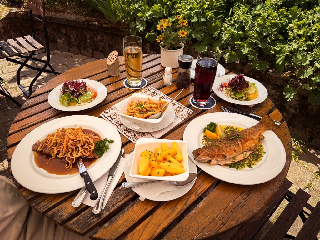 Trout and Fillet at Gasthof Käppele